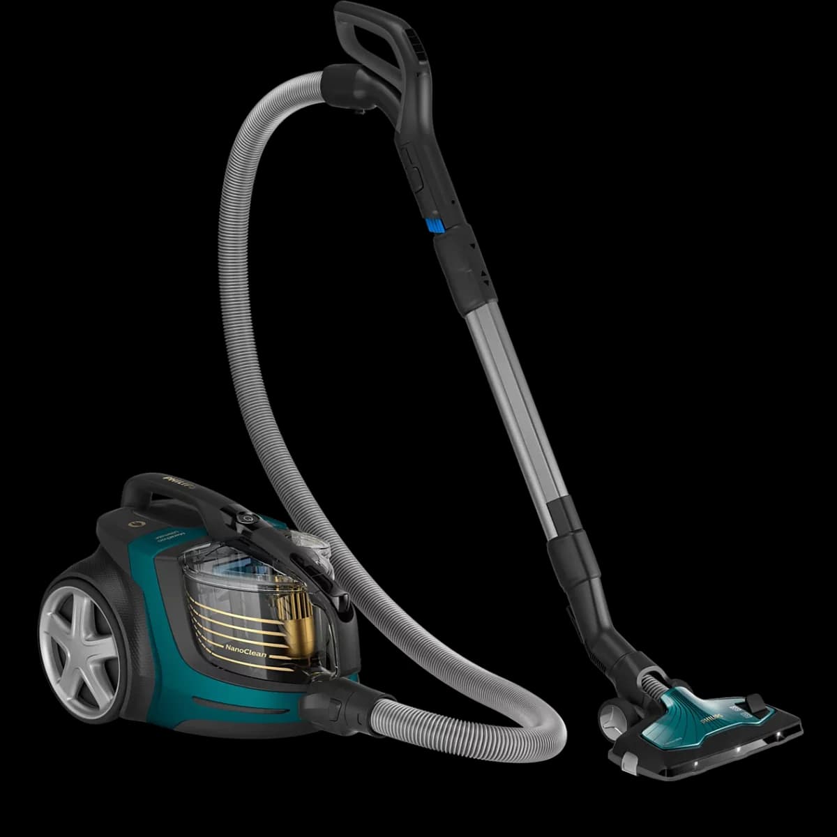 Philips XB9185/07 Marathon Ultimate Toz Torbasız Elektrikli Süpürge, 899 W, PowerCyclone 10, TriActive Ultra LED Başlık, Power Max Sensör,