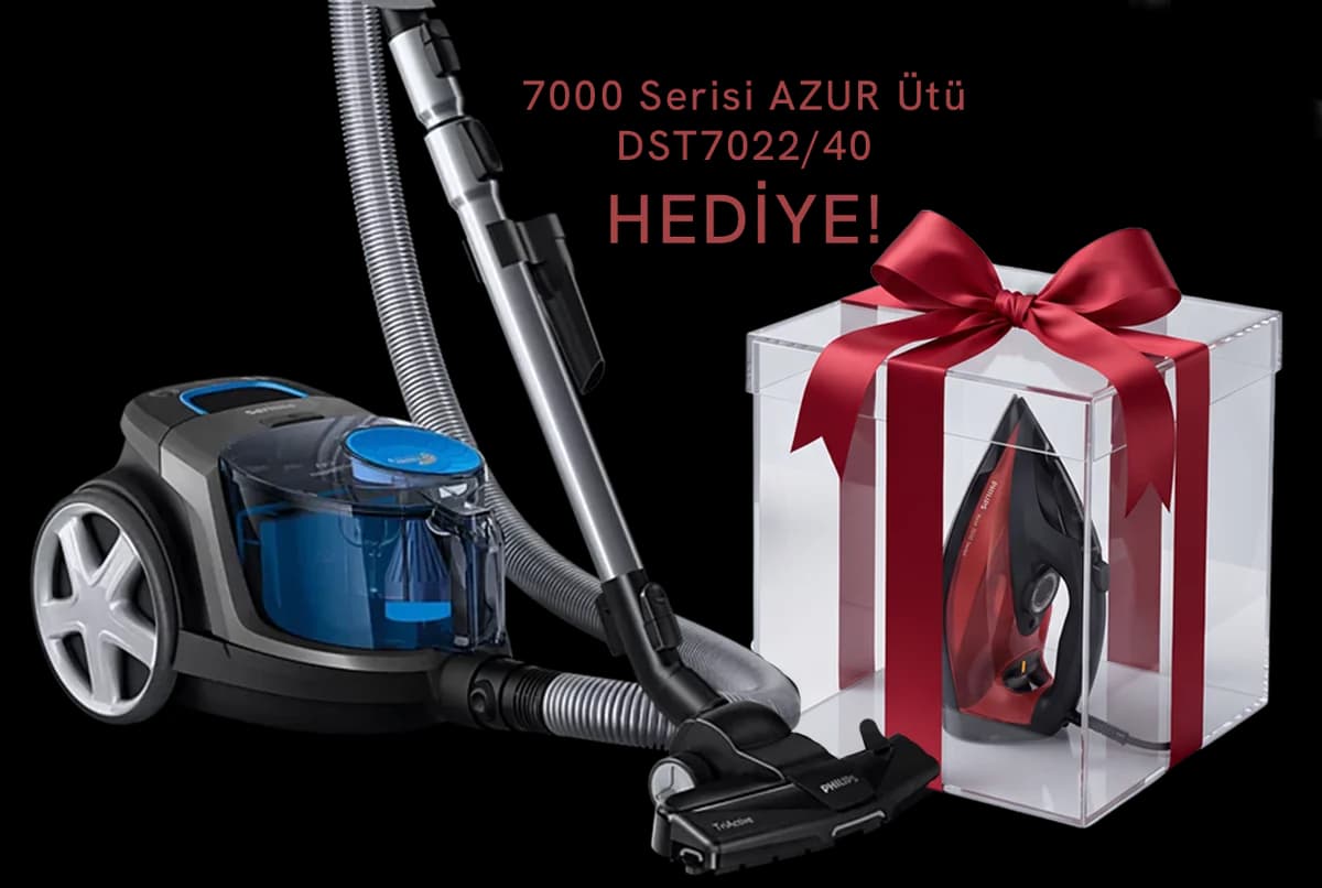 Philips 4000 Serisi FC9332/07 Torbasız elektrikli süpürge / Philips 7000 Serisi DST7022/40 HV Buharlı Ütü HEDİYE! ürün görseli
