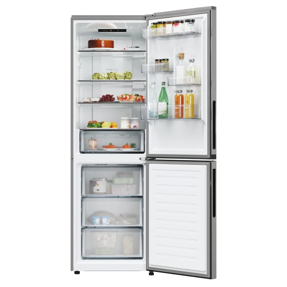 Hoover HONCQ2T618EX 355 L No Frost Alttan Donduruculu Kombi Buzdolabı (Inox) ürün görseli 2